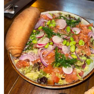 Gerookte zalm salade