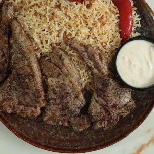 Gegrilde Lamskoteletten