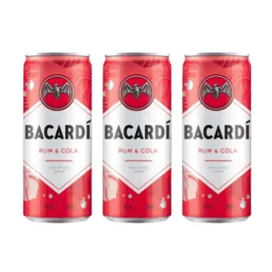 Bacardi rum 330ml & cola