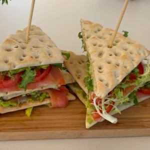 Vikingbrood met gerookte zalm