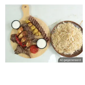 Afghaanse Kebab Schotel voor 2 Personen