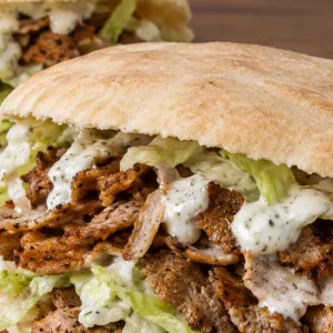 Turks broodje shoarma