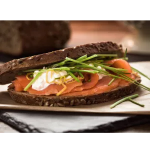 Broodje gerookte zalm