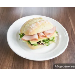 Broodje kalkoenham met kaas