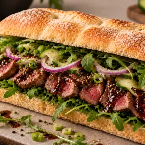 Broodje beef tataki